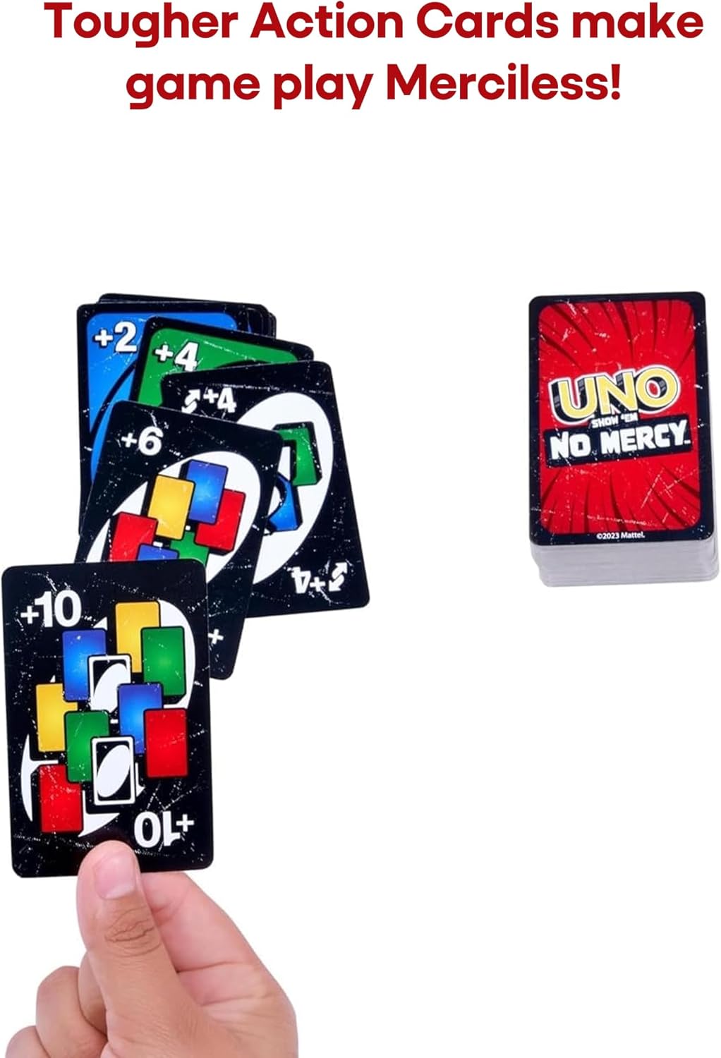 UNO Show 'Em No Mercy Card Game  Ruthless & Unapologetic Fun for Adults Kids & Family Night