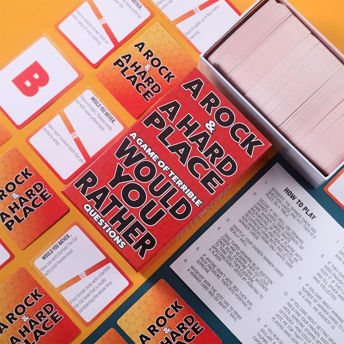 A Rock & A Hard Place Would You Rather - Card Game for Adults
