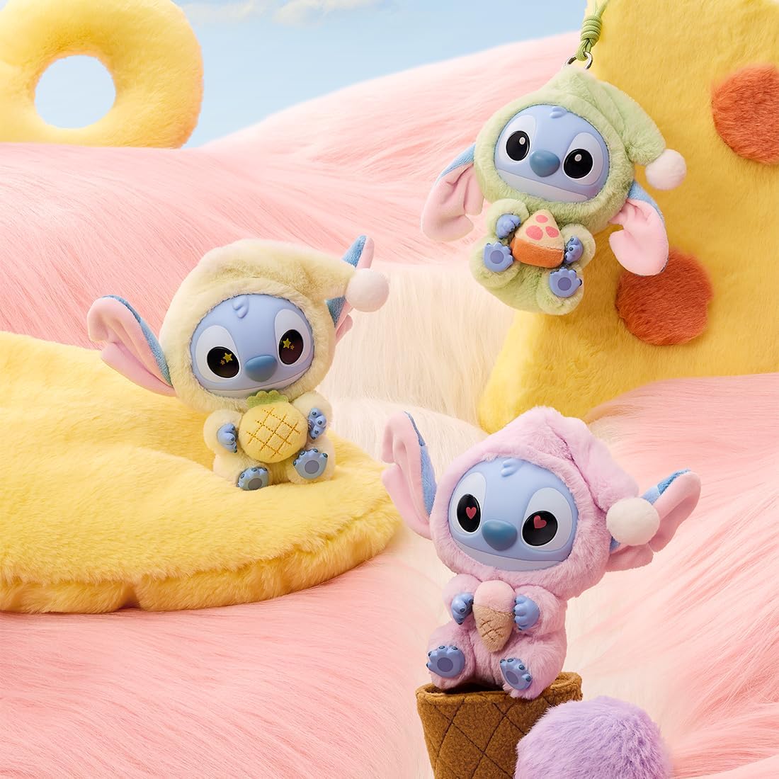 Stitch Eat Something Before Sleep Collection Vinyl Plush Toy Surprise Box Figure Model Random Design Blind Box Toy Collectible Toy for Home Decor Birthday Gifts (Random One Figure)