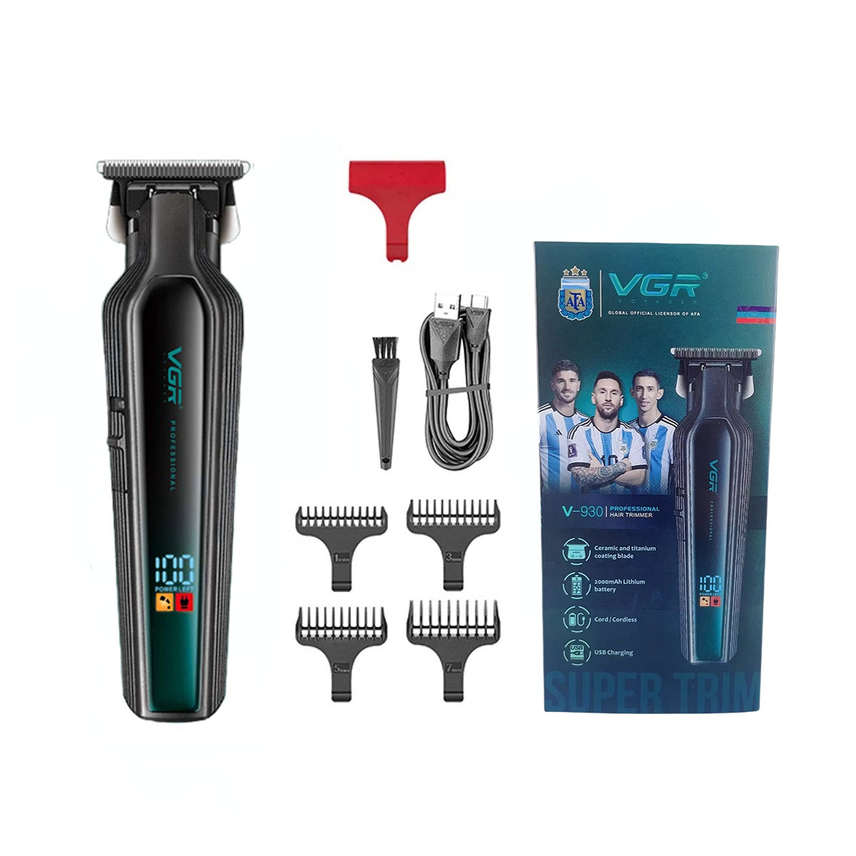 VGR Hair Trimmer Cordless Hair Cutting Machine Electric Hair Clipper Haircut Barber