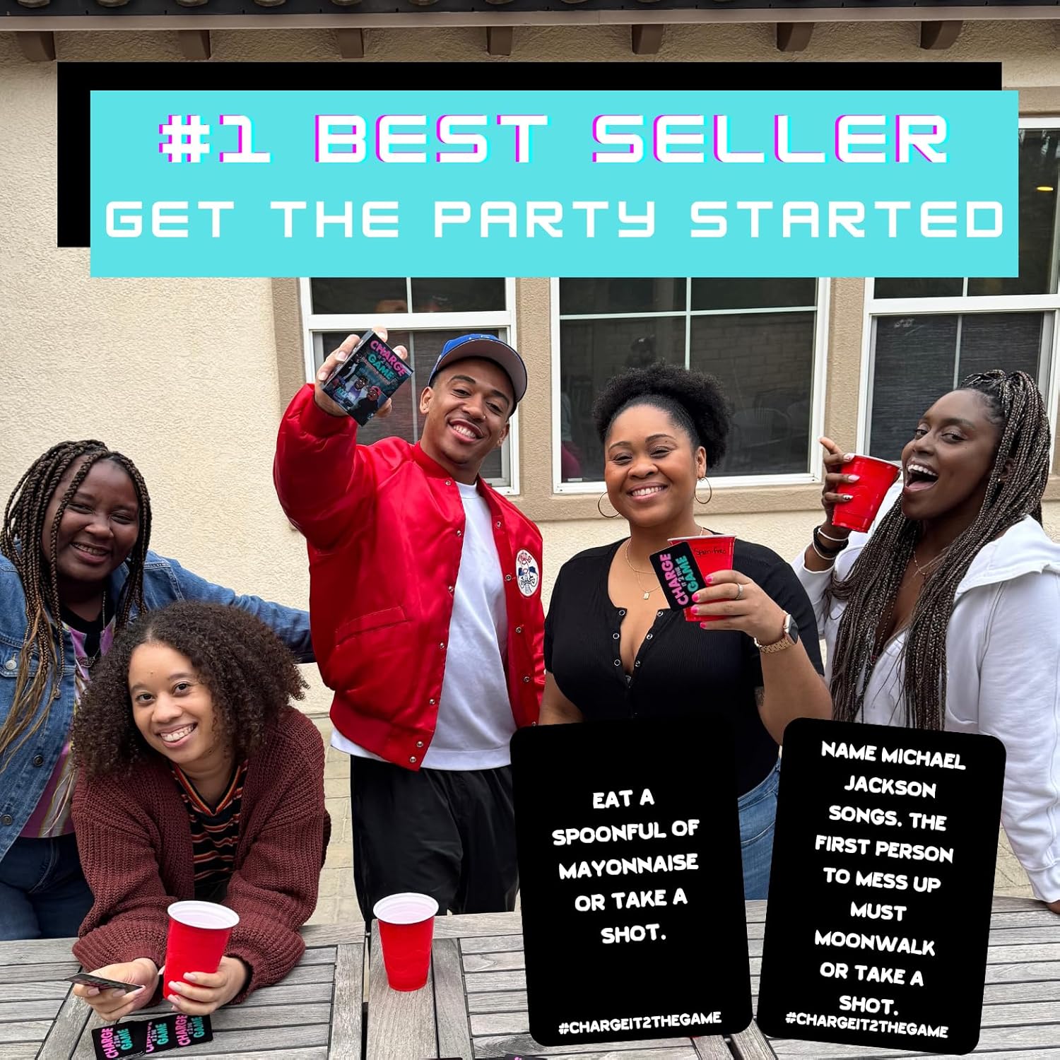 Charge It 2 The Game Drinking Cards: Drinking Card Game - Card Game