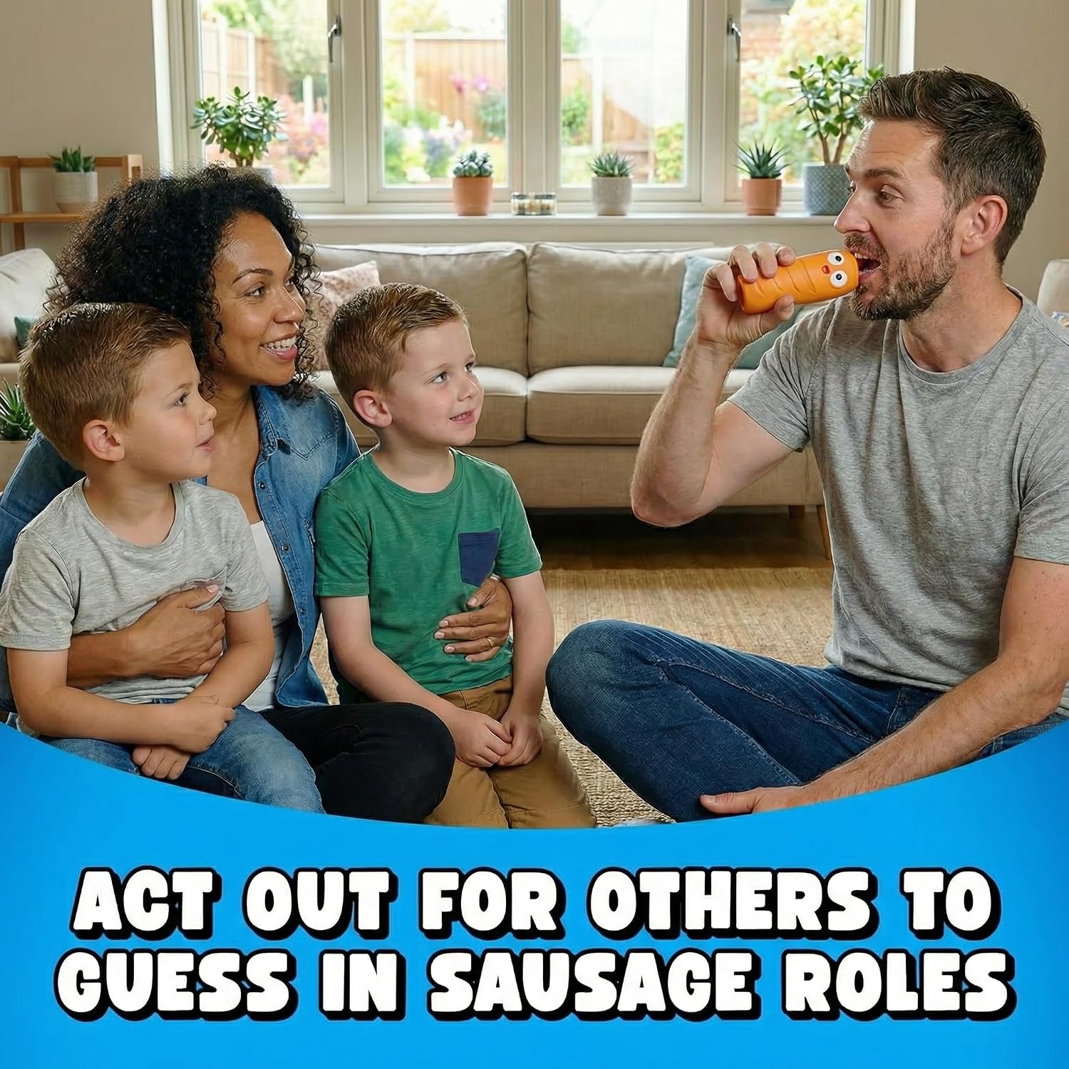 Sausage Roll Board Game - Silly Team Challenge for Kids, Teens & Adults