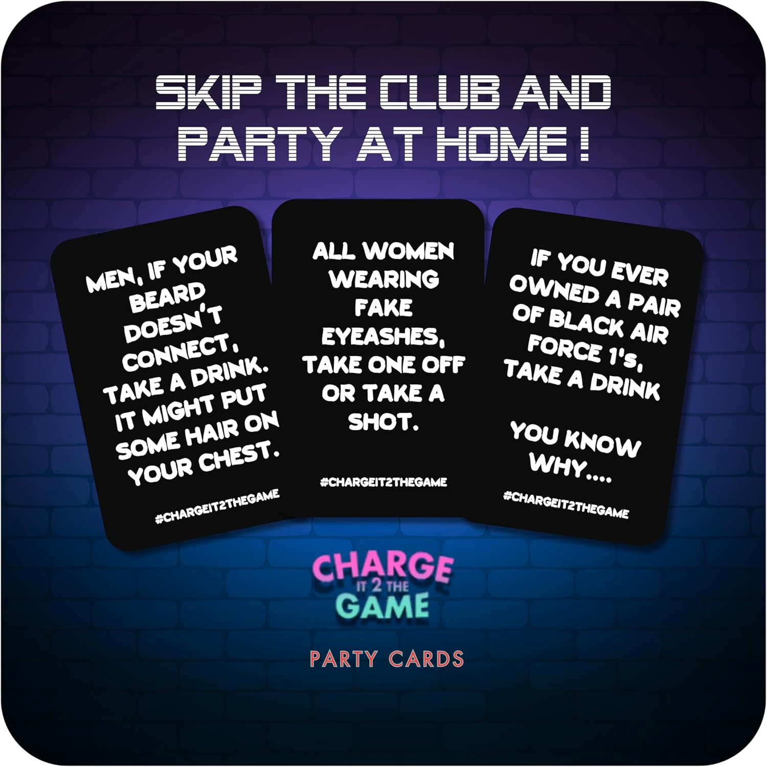 Charge It 2 The Game Drinking Cards: Drinking Card Game - Card Game