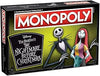 Monopoly Disney Tim Burton's The Nightmare Before Christmas Edition Board Game, Fun Family Game