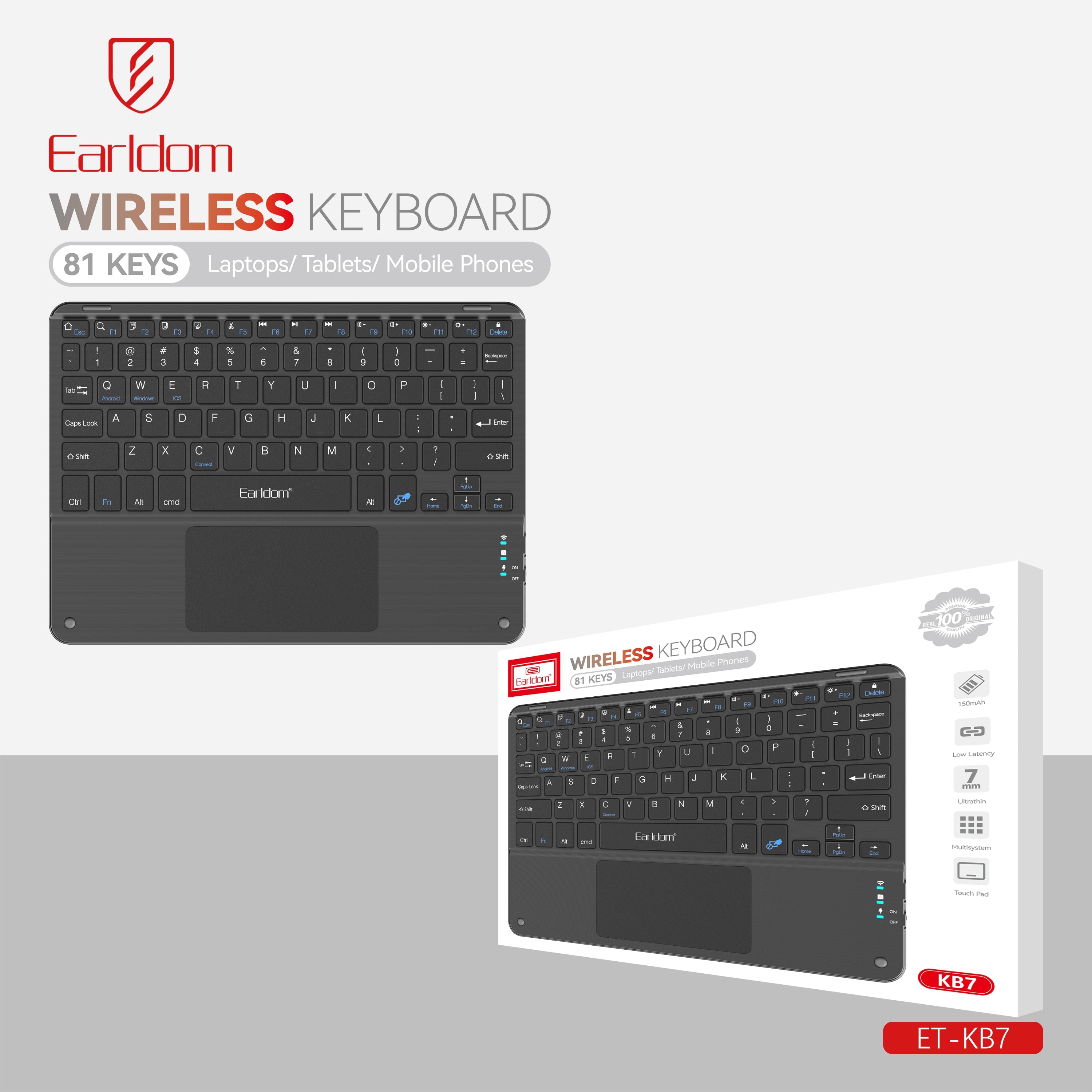 Bluetooth Keyboard ipad ET-KB7