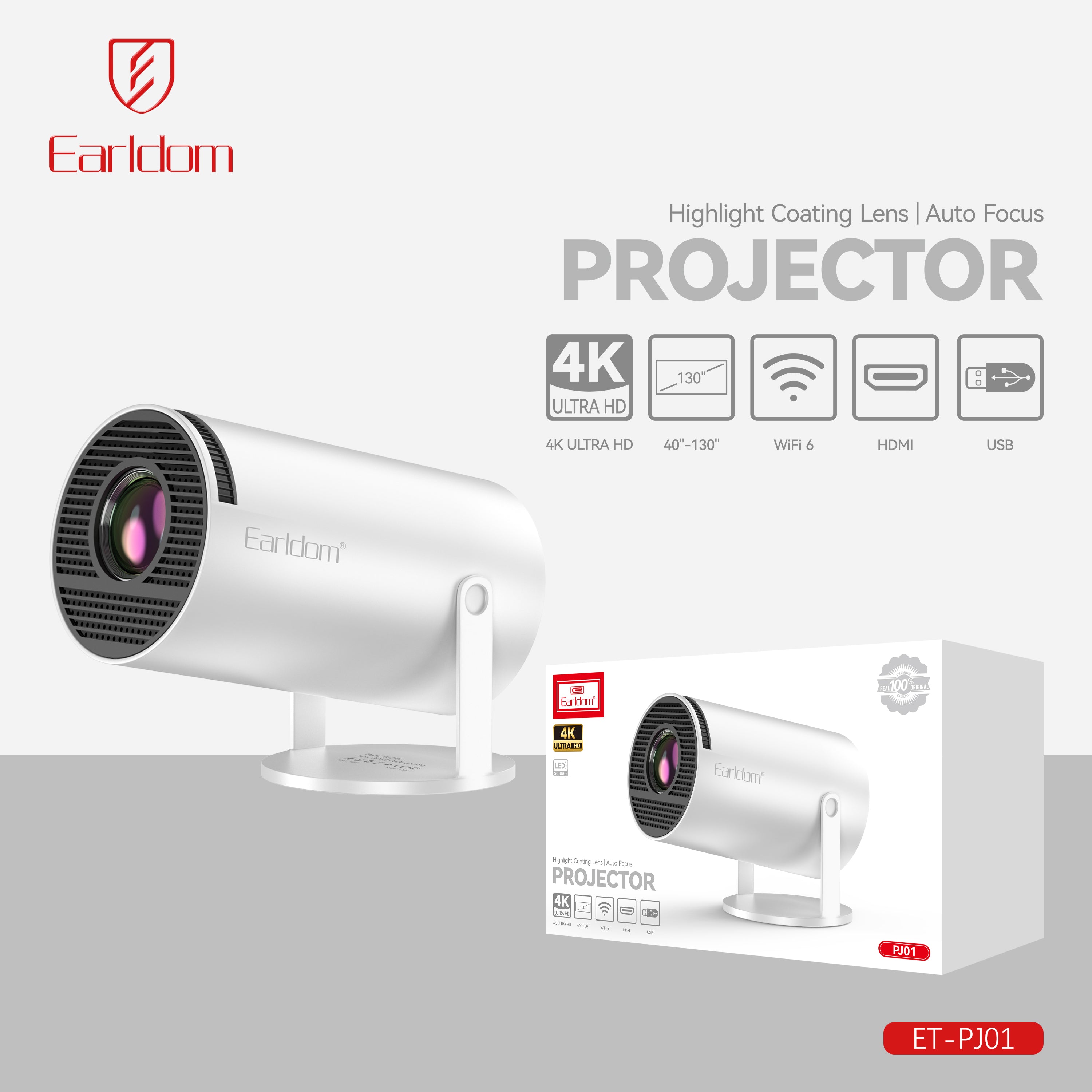 Pojector Image ET-PJ01 4K Hdmi Pojector | ProShopping Australia – Proshopping.com.au
