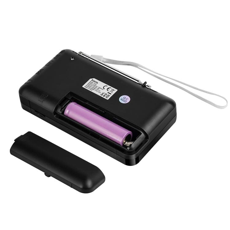hoco HI50 Multi-function Portable AM and FM Bluetooth Radio Support USB Disk / Microsd Card(Black)