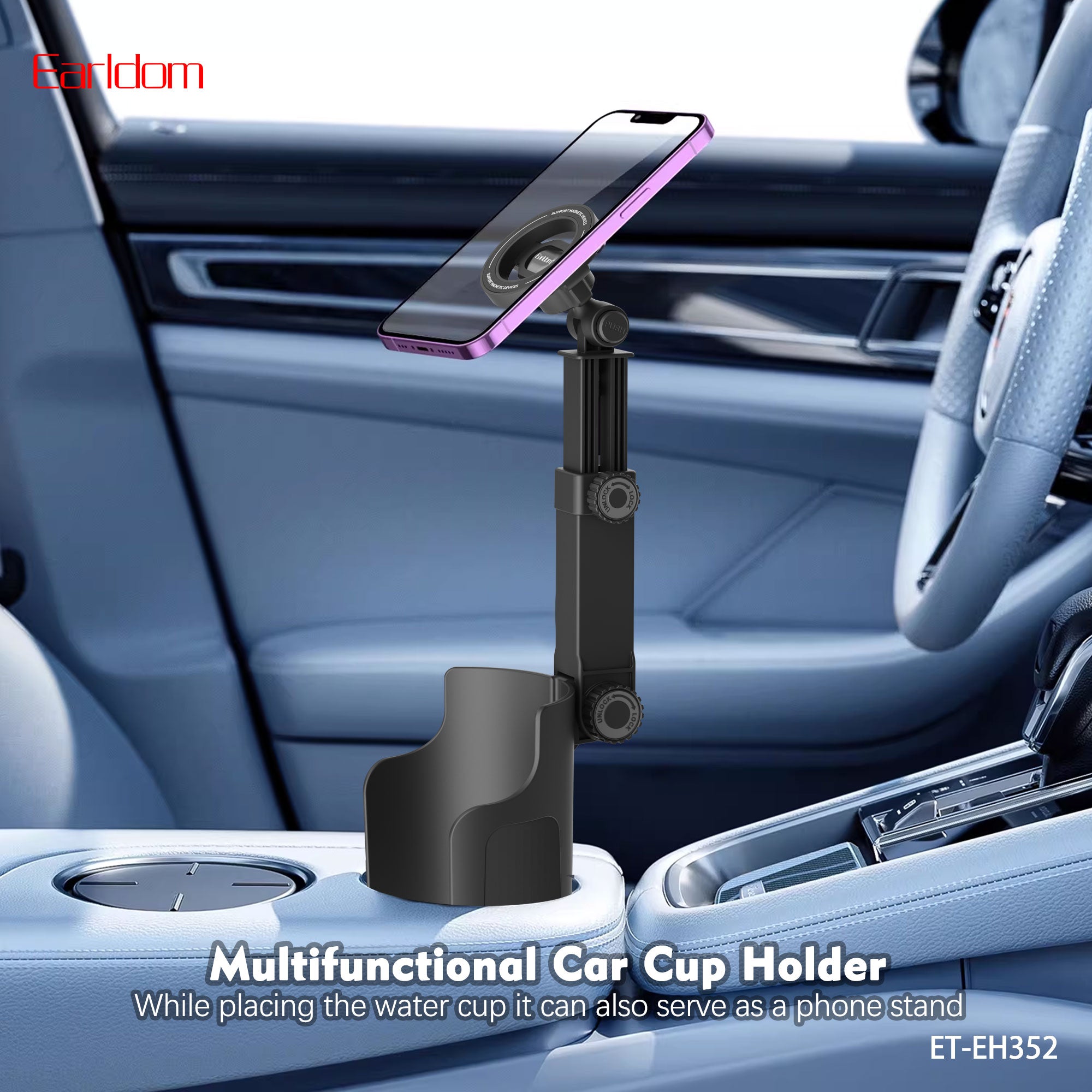 Earldom EH352 magnetic car cup holder product image 2