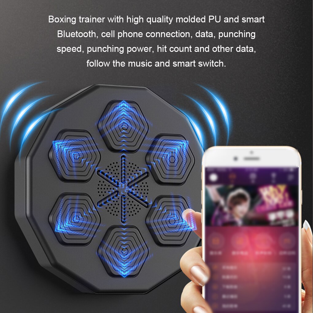 Smart Wall Target LED Sandbag Goal Intelligent Music Boxing Machine Pad Fitness Equipment Trainer Adults Youth