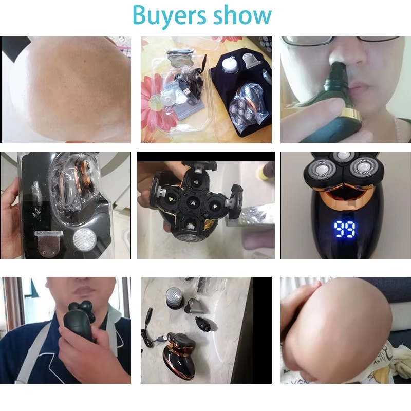 VGR V-316 Mens Head Shaver for Bald Men 5 in 1 LED Electric Cordless Shaver - VGR image 6