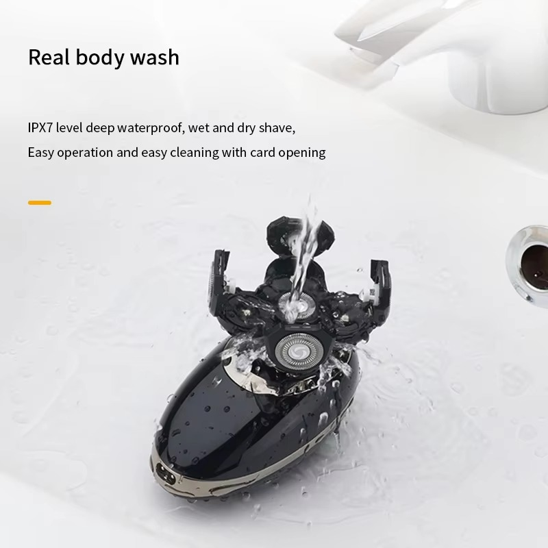 VGR V-316 Mens Head Shaver for Bald Men 5 in 1 LED Electric Cordless Shaver - VGR image 3