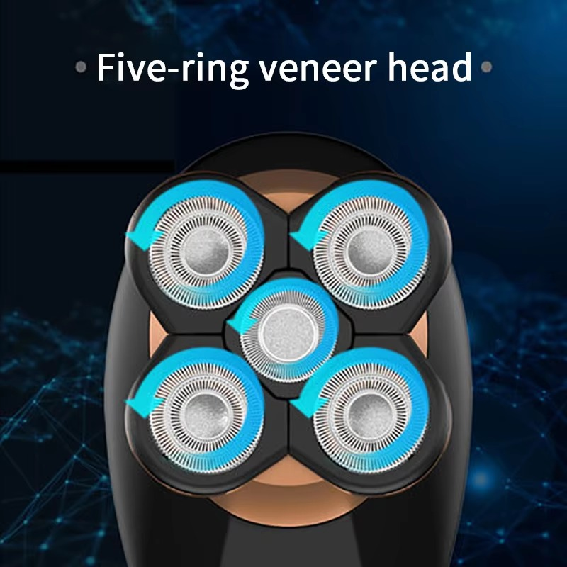 VGR V-316 Mens Head Shaver for Bald Men 5 in 1 LED Electric Cordless Shaver - VGR image 5