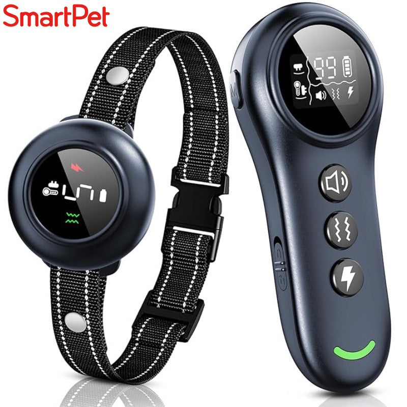 Smart Pet 3-in-1 Dog Training Device to Stop Barking, Rechargeable Long-Distance Remote Control Dog Training Device to S