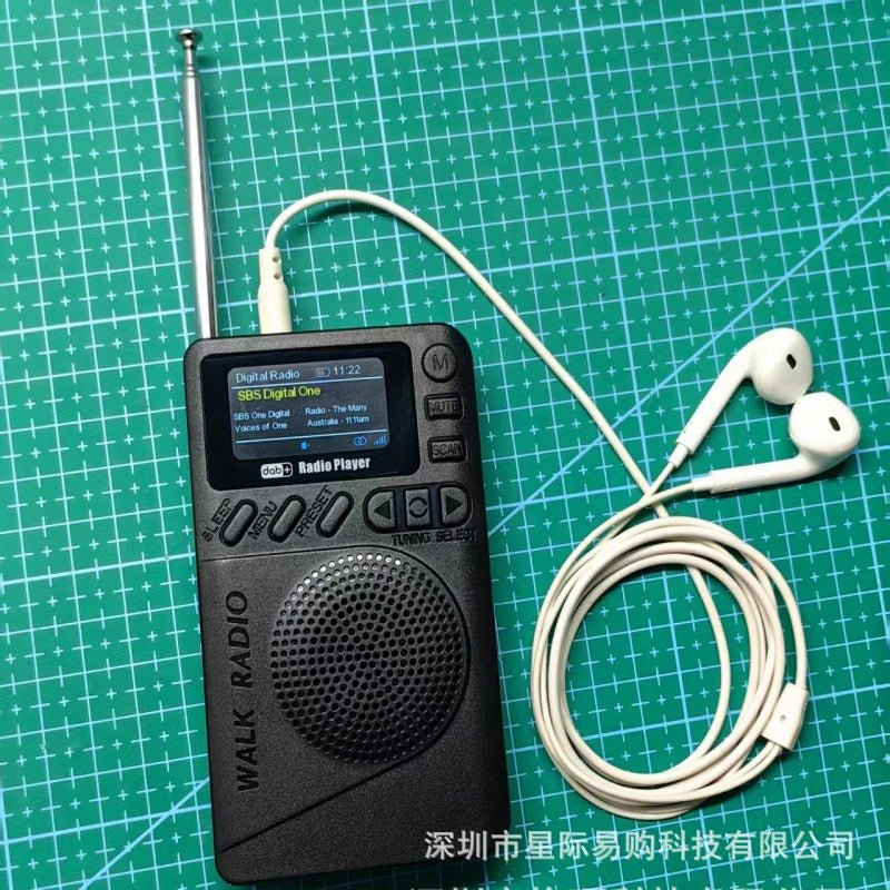 Portable Dab+Fm Digital Display Radio Supports Tf Card Mp3 Playback and Long-Lasting Battery Life Portable Radio - TEQ P