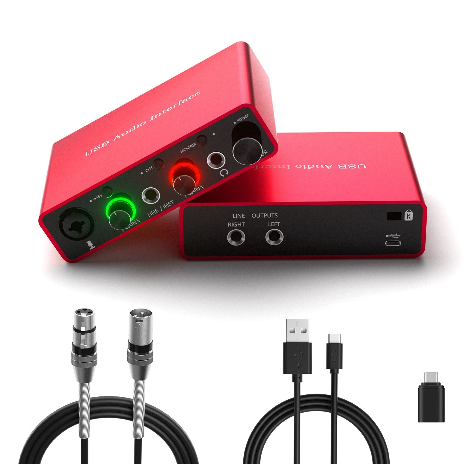 Professional Recording Sound Card 192K Cross-Border Sound Card Computer External Sound Card Recording Microphone - iTEQ 