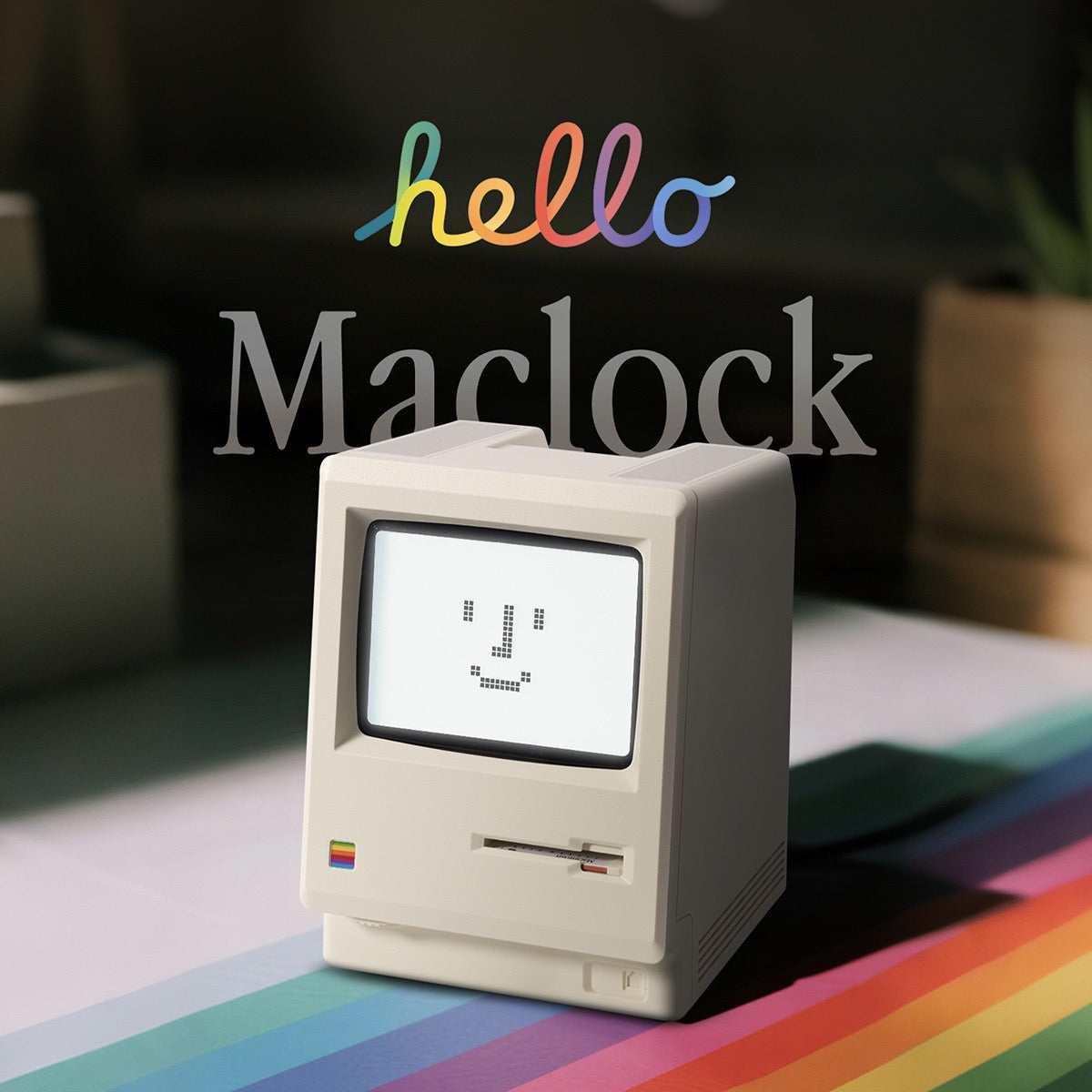 Naibao Maclock Macintosh Alarm Clock Retro Classic Style Desktop Ornament Digital Clock Technology Sense - iTEQ image 3