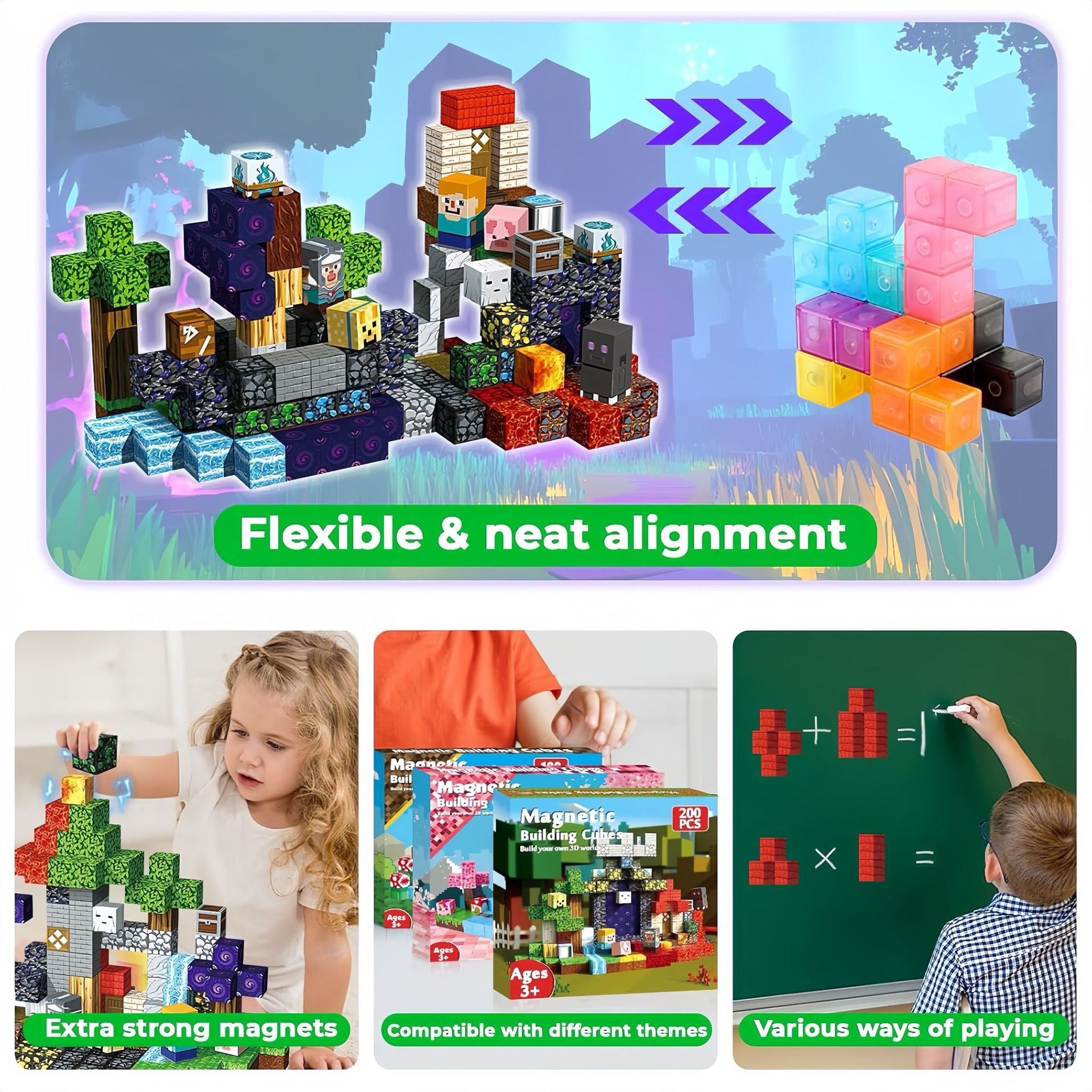 200 PCS Magnetic Building Blocks - Escape Adventure Theme