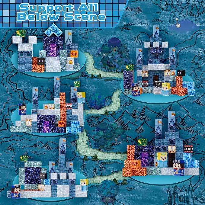 Blue Castle Creative DIY Cube Building Set - 100 Pieces