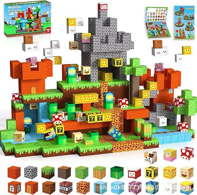 Video Game Adventure Creative DIY Cube Building Set - 150 Pieces