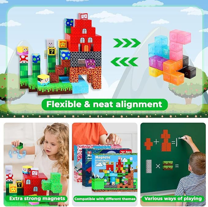 Video Game Adventure Creative DIY Cube Building Set - 150 Pieces