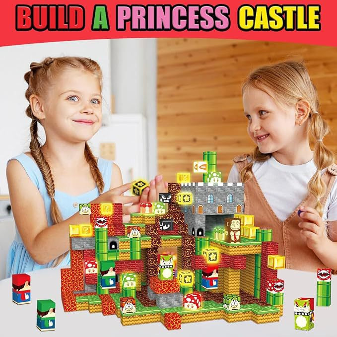 Video Game Adventure Creative DIY Cube Building Set - 200 Pieces
