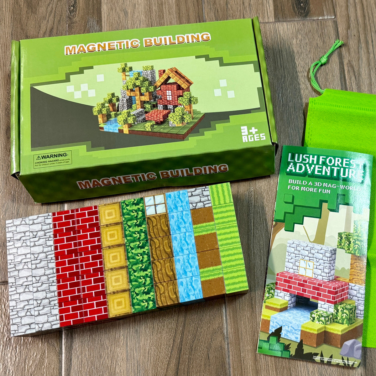 Forest Creative DIY Cube Building Set - 100 Pieces
