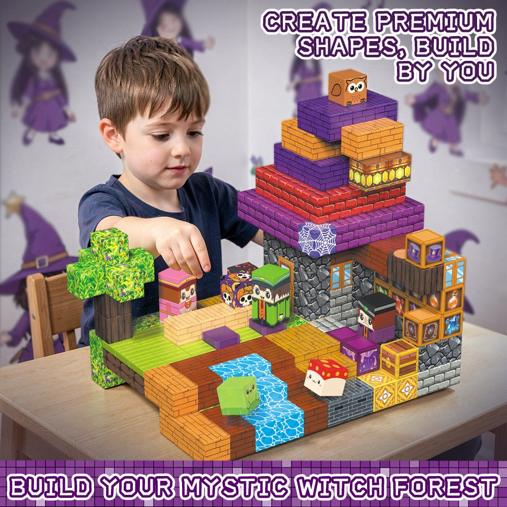 Magic House Creative DIY Cube Building Set - 200 Pieces