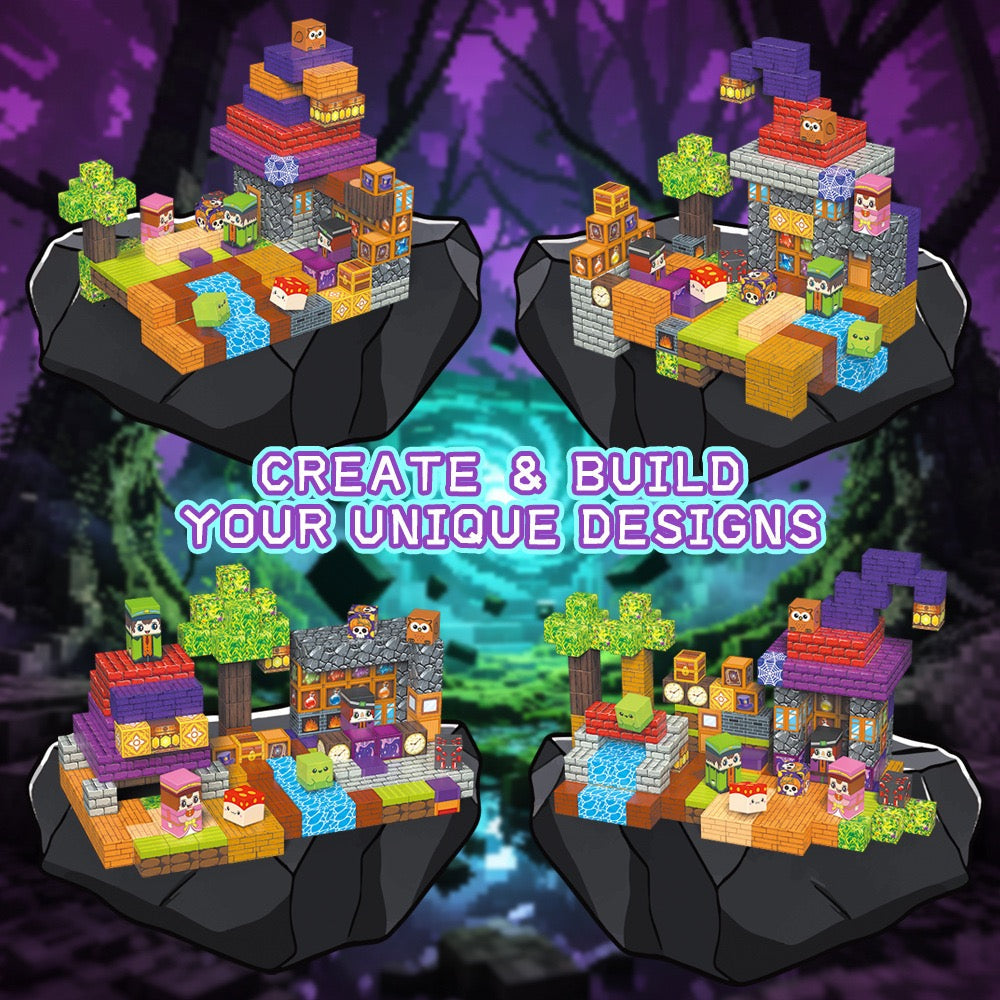 Magic House Creative DIY Cube Building Set - 200 Pieces
