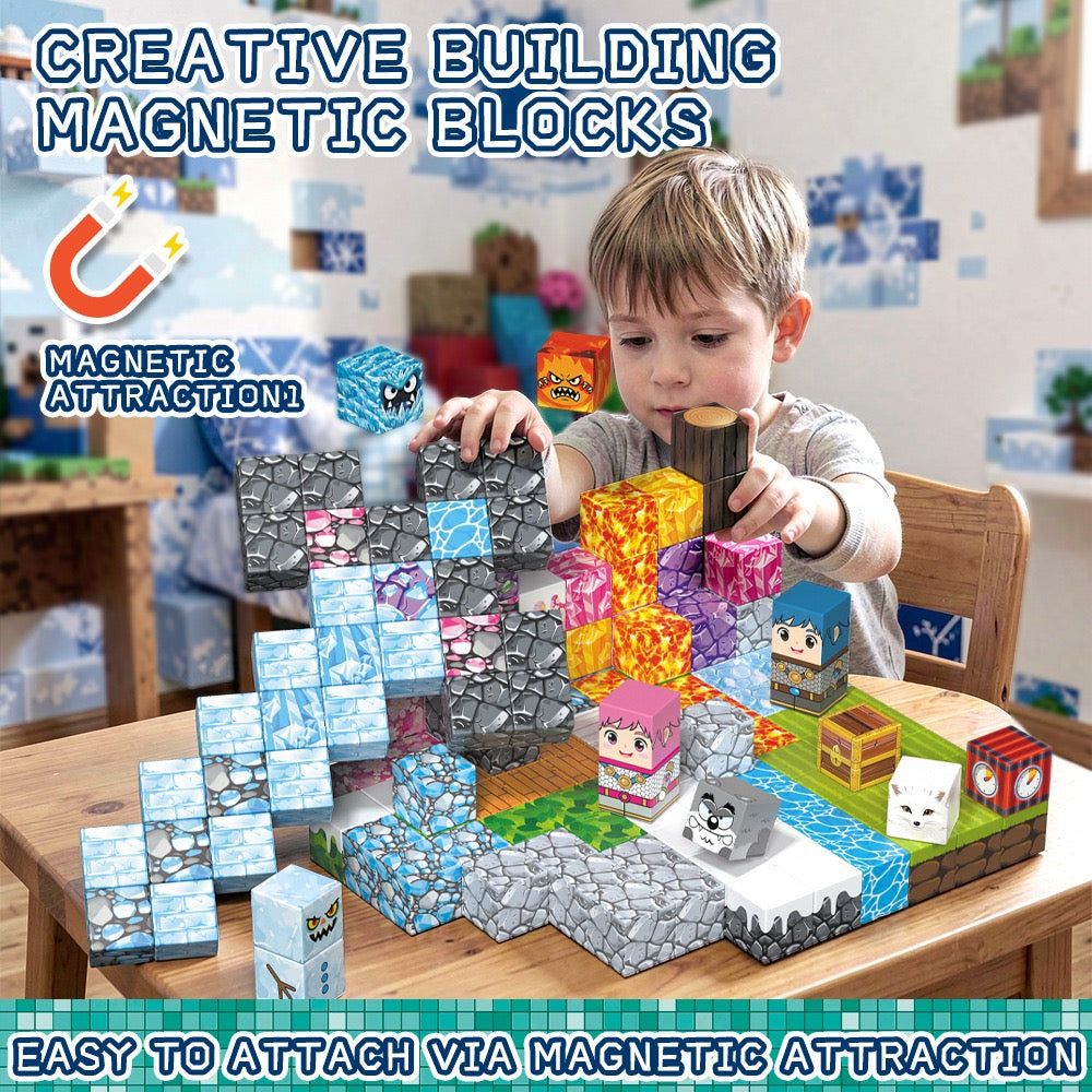 Northern Realm Castle Creative DIY Cube Building Set - 150 Pieces