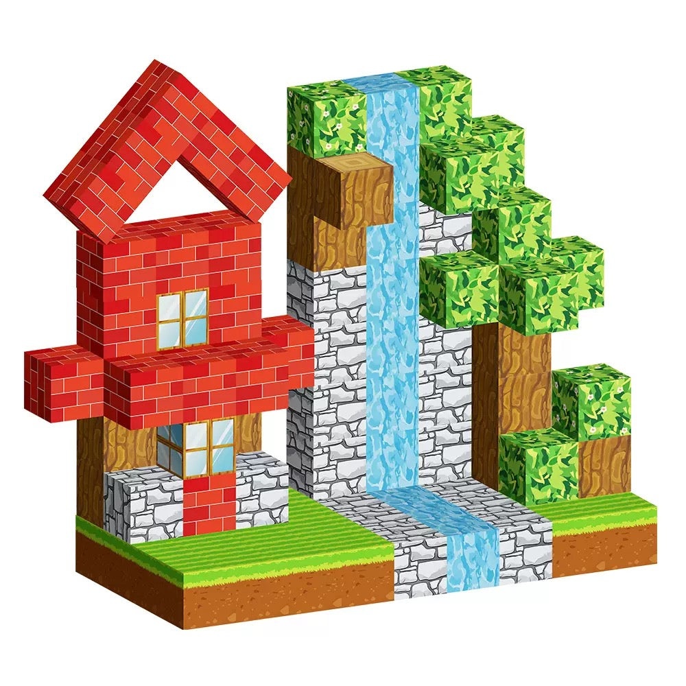 100 PCS Magnetic Building Blocks - Forest Theme