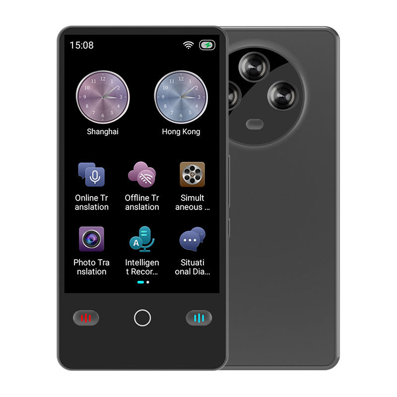 Portable Smart Translator – Offline 18-Language + Online 142-Language Real-Time Voice & Text AI Device