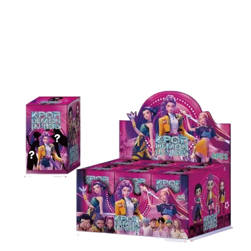 K-pop Demon Hunters Anime Figure Keyring Blind Box Random 1pcs