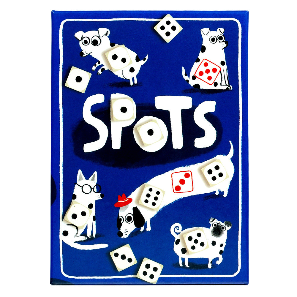 Dalmatian Board Game Spots Gambling Dog Dice Luck Casual Party Educational Toy Card