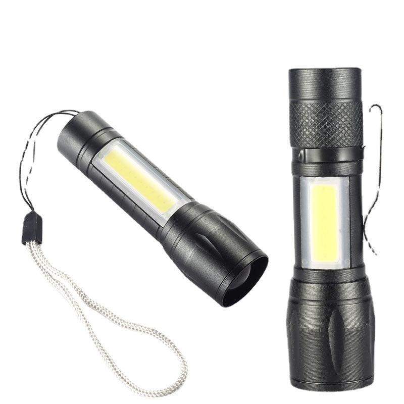 Portable Rechargeable Zoom LED Flashlight XP Flash Light Torch Lantern 3 Lighting Modes Camping Light Mini Led Flashlight