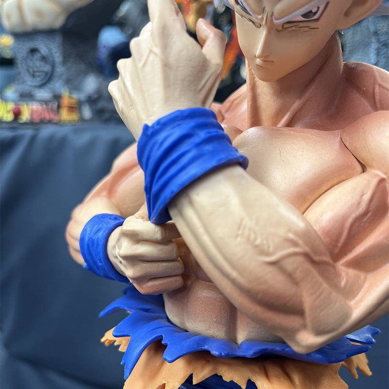 Anime Dragon Ball Super GROS Ultra Instinct Son Goku White Figure Statue