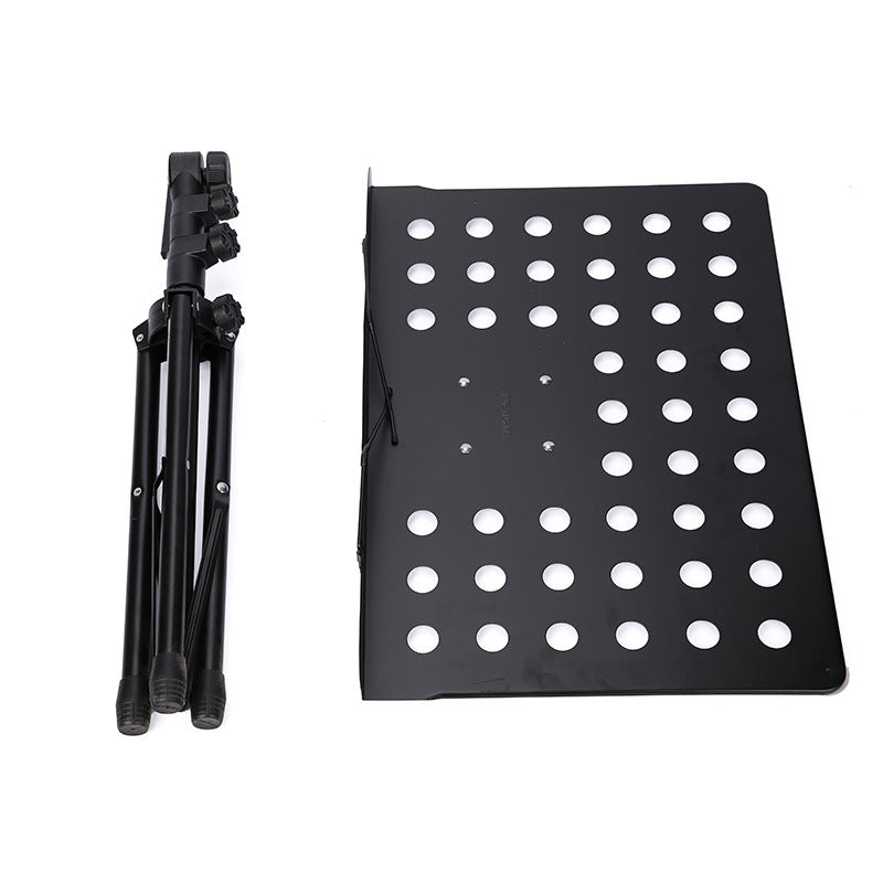 Adjustable Folding Conductor Music Stand Portable w/Sheet Clip Holder Metal High Quality