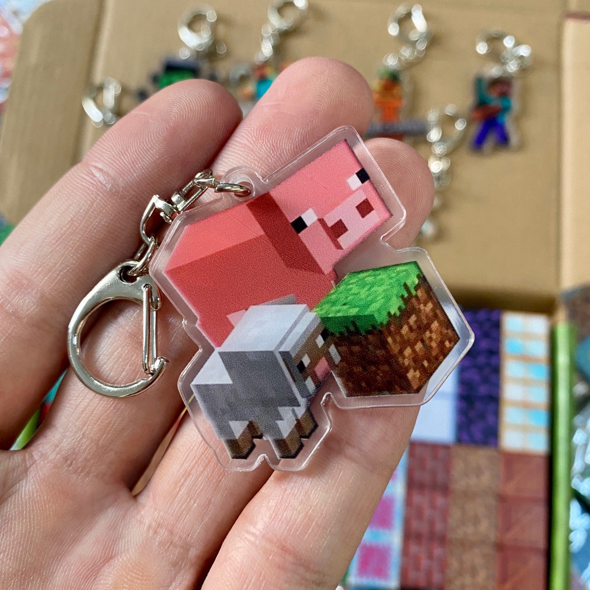 Minecraft style random 100PCS Magnetic Blocks Forest Themed Magnetic Tiles Build Set