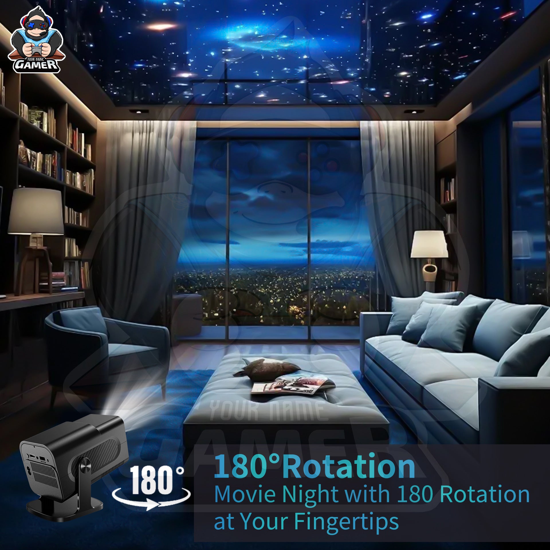 hcs350pro + android game projector wifi smart wireless 20000 games console portable home hd projector