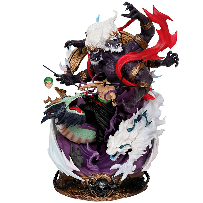 One Piece Figure Roronoa Zoro Anime Figures Action Figurines 22cm Pvc Zoro Figure Model Statue Toys Collection