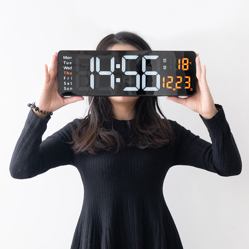 Big Digital Clock  Large Screen Wall Clock -Oringe