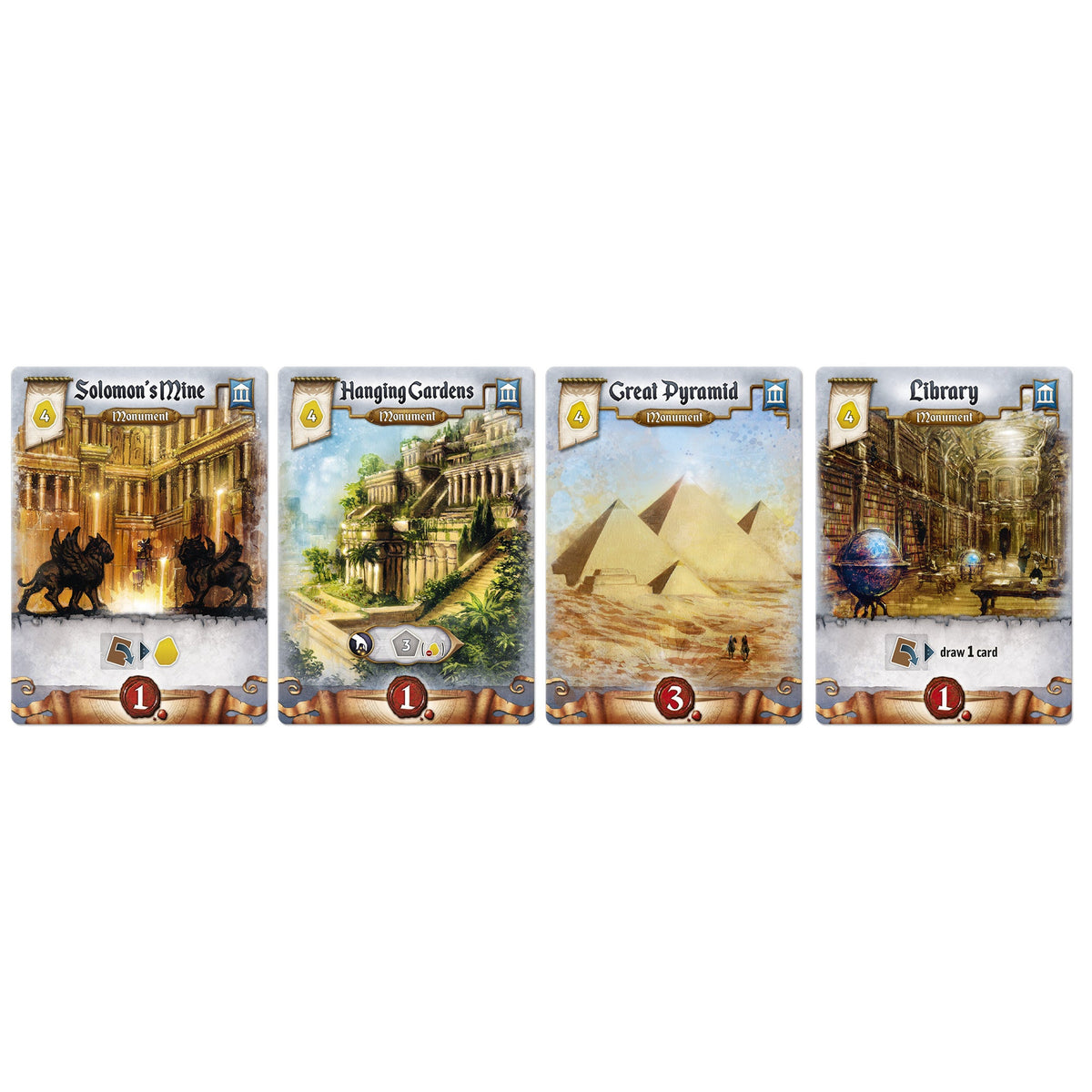 Res Arcana monument cards