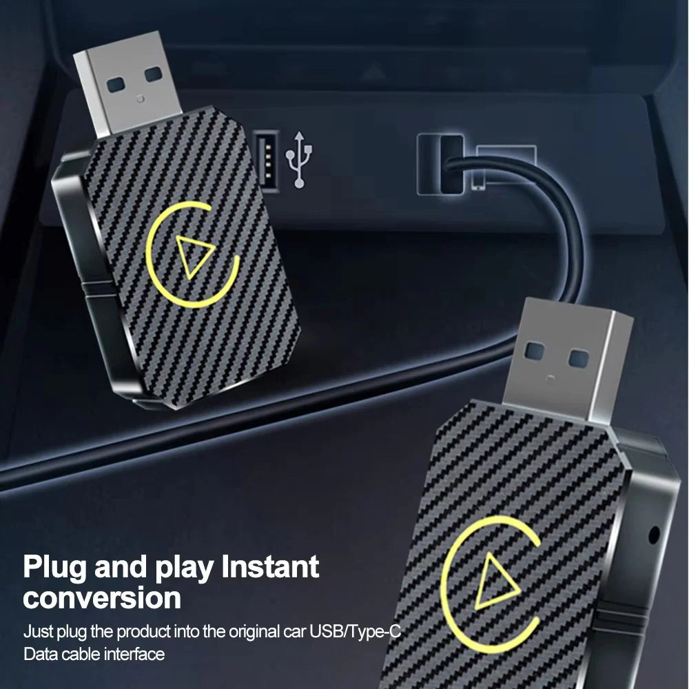 Carplay Wireless Adapter for  iOS Android -Plug and play