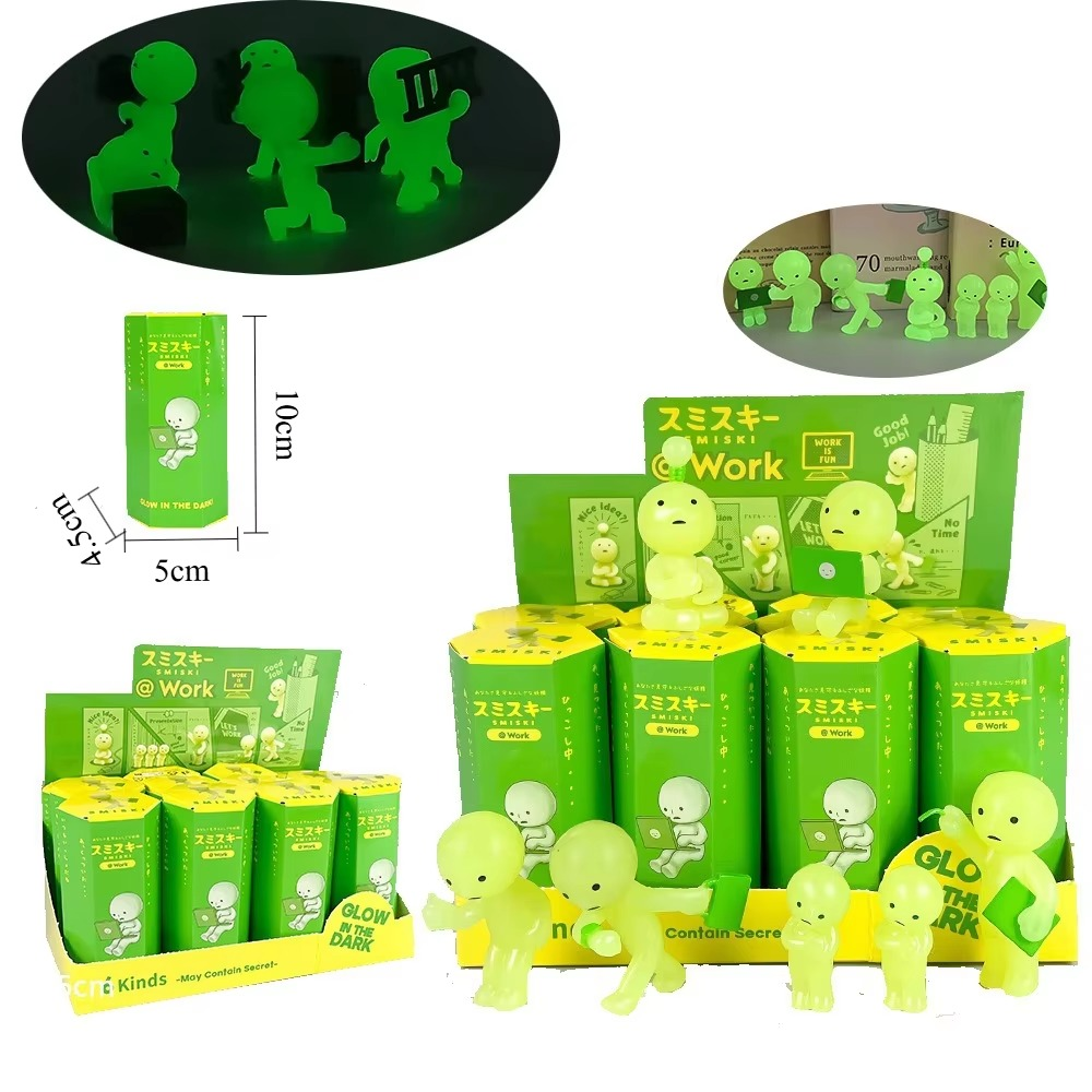 Cute Sonny Smiski Blind Box Luminous Toys Corner Jun Mystery Boxes Room and Car Collection Decoration Kid Mystery Gift