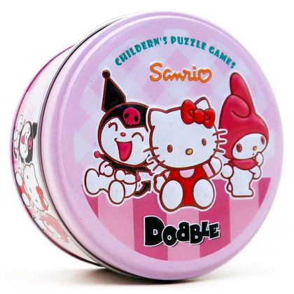 Dobble Hello Kitty Card Game Double juego Card Table Board Game for Dobbles Kids