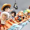 Anime Figure Super Large 90CM One Piece Straw Hat Pirates Monkey D. Luffy Nami Zoro Sanji Franky Usopp 10 Figures Collection Dragon Boat VER. Figure Cartoon Character Model Toy Comic