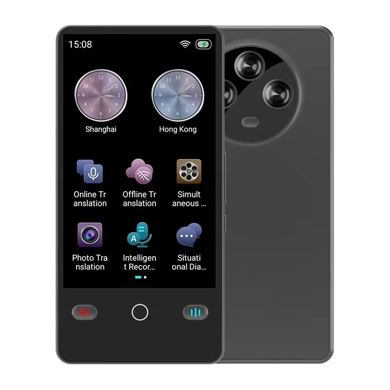 Portable Smart Translator – Offline 18-Language + Online 142-Language Real-Time Voice & Text AI Device