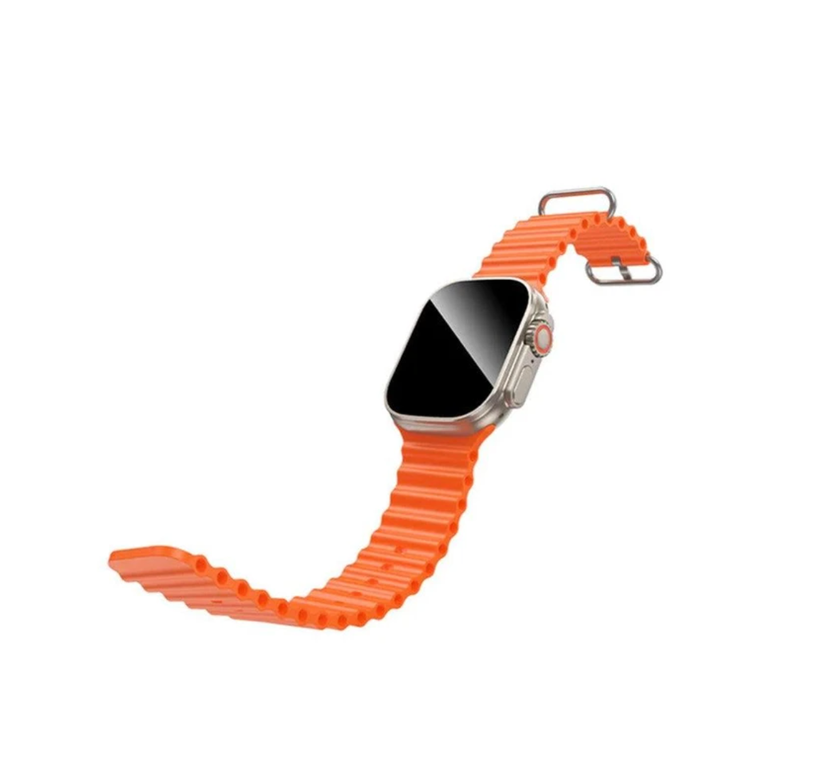 Hoco Smart Watch With Calling Feature (Y42 Ultra) 2 Straps - Orange