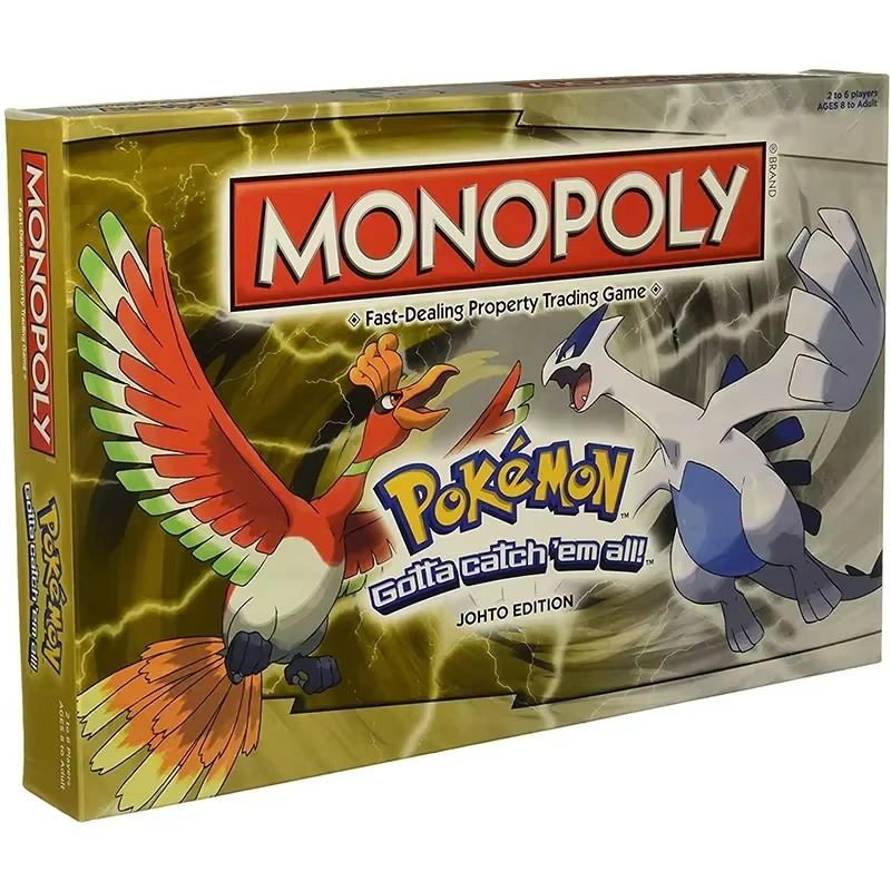 Monopoly PokeMonopoly Pokemon Johto Master Ball Edition Board Game