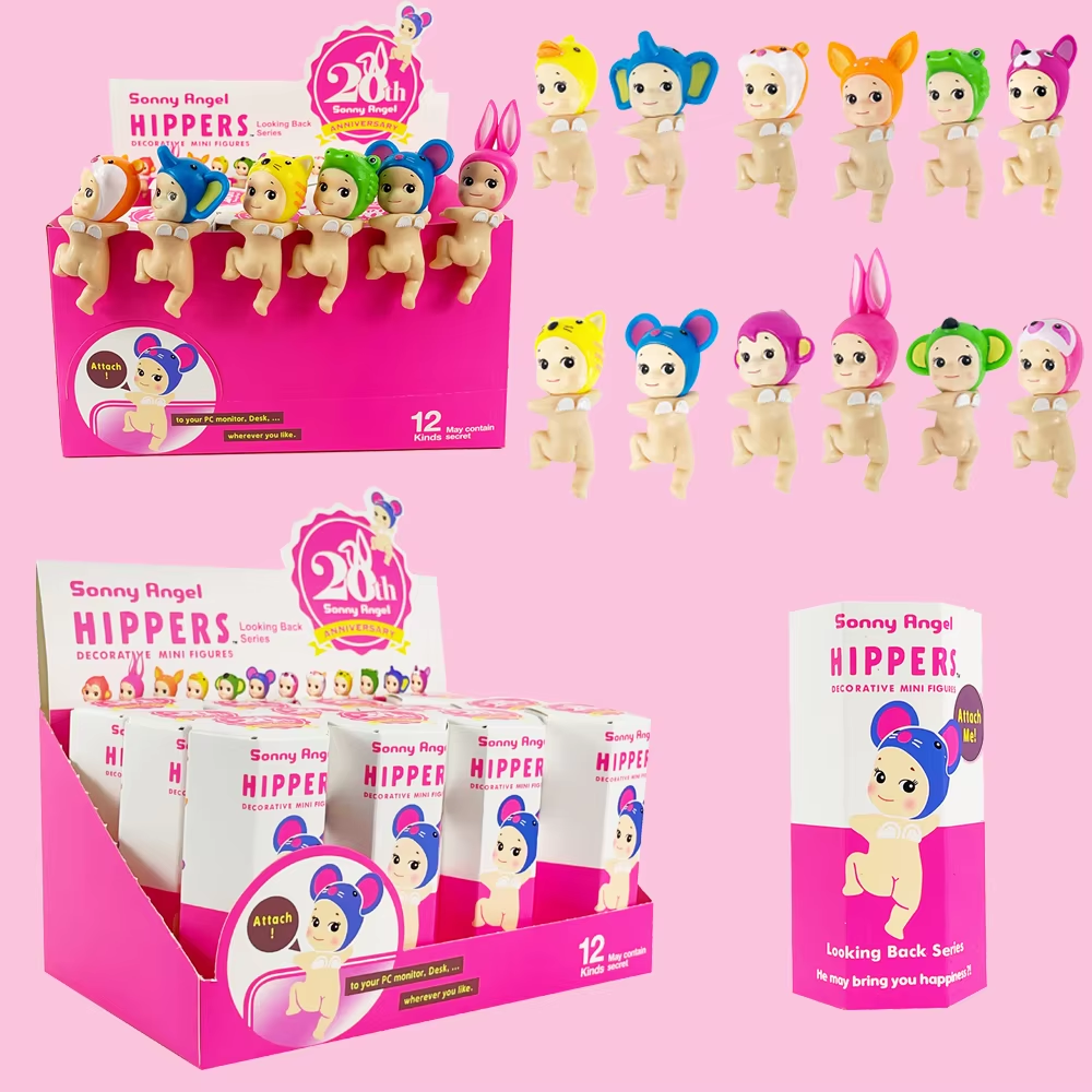 S Angel Blind Box 20th Anniversary hippers looking back Sleeping Series Anime Figures Ramdom 1pcs