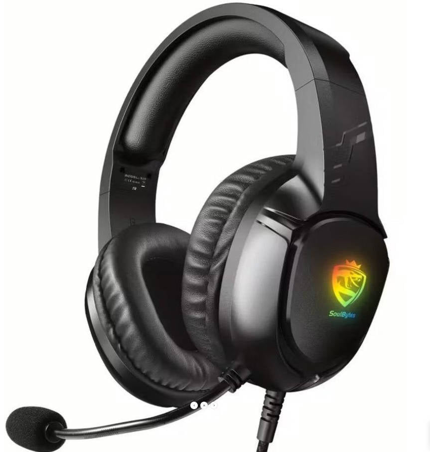 S20 Gaming Headset 50mm LED Mic for ps5 ps4 xbox PC - Headphone - Soulbytes image 5